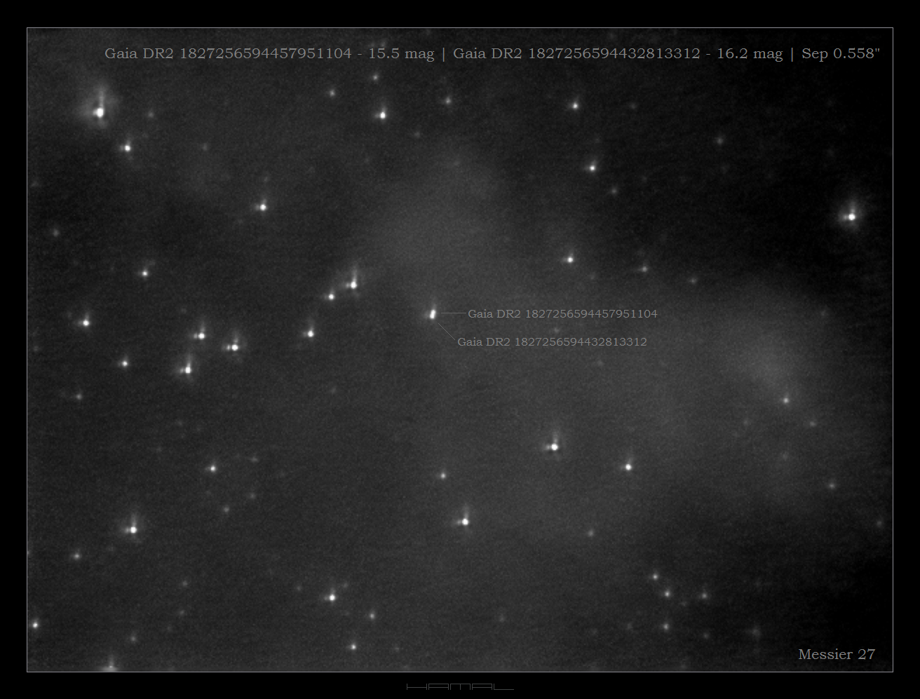 Gaia DR2 1827256594457951104, Gaia DR2 1827256594432813312